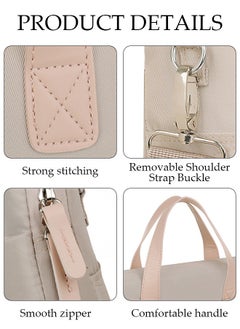 DUNISO 15.6 Inch Laptop Bag with Multi Compartment Lightweight Laptop Hand Bag Crossbody Bag Travel Business Briefcase Water-Resistant Dust-proof Shoulder Messenger Bag for Women Work Office  - Image 3