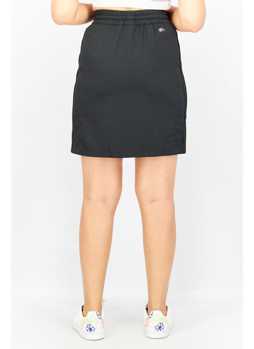 adidas Originals Women Textured Button Skirt, Black  - Image 2