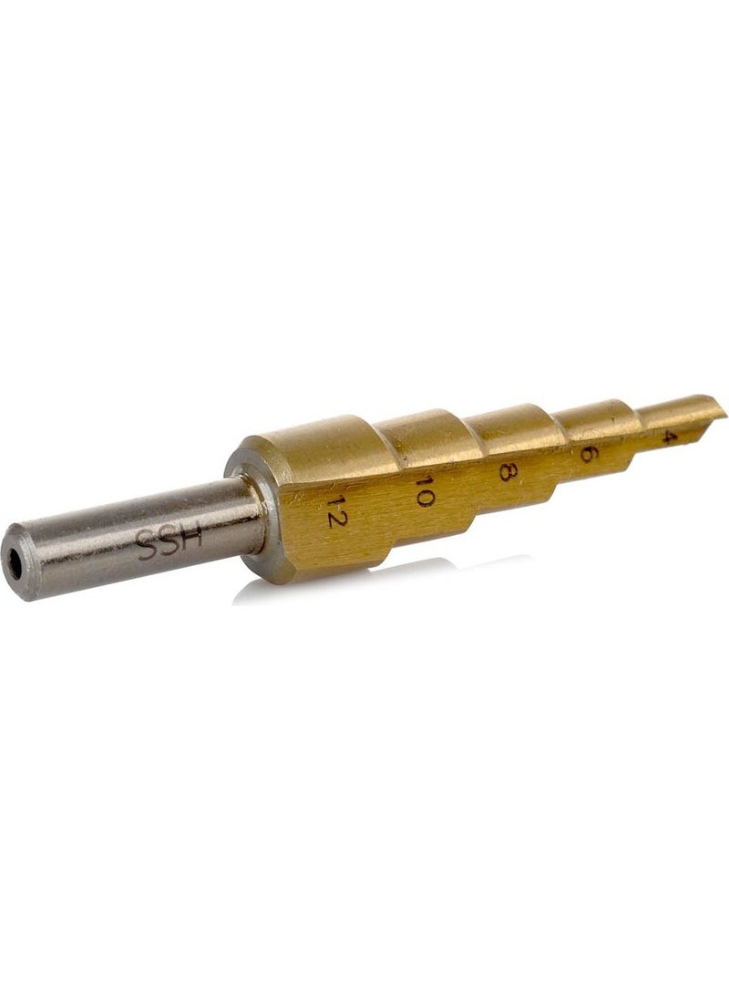 TiTi 5090 Hss Stepped Drill Bit Punch Sheet Metal Drill 4-12 mm  - Image 5