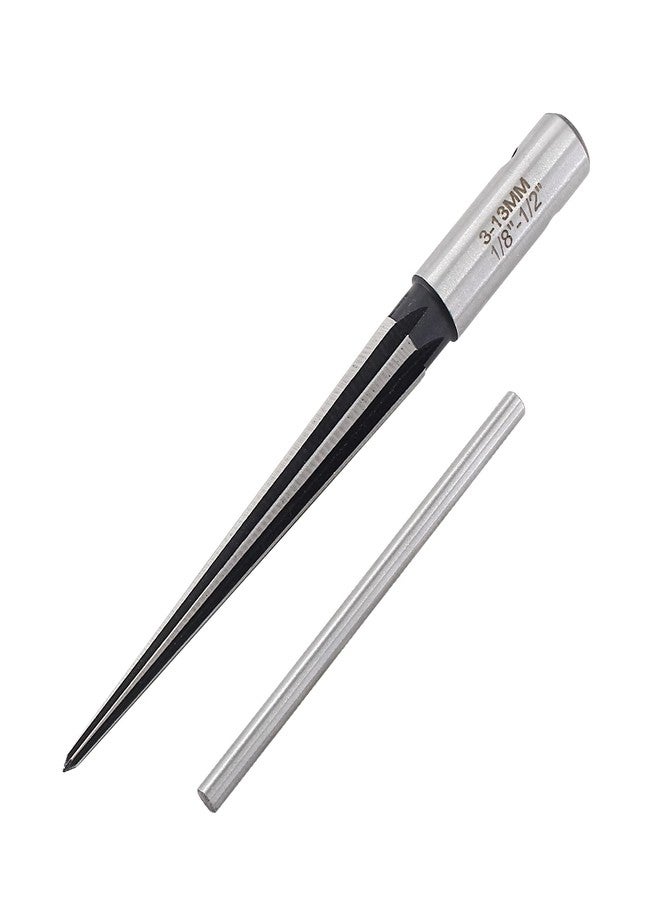 LifCratms 1/8"-1/2" (3-13mm) T Handle Tapered Reamer, 6 Fluted Chamfer Reaming Tool, Guitar Bridge Pin Hole Handle Tapered Reamers Woodworker Luthier Tool - Image 4