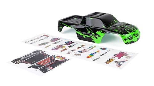 SummitLink Custom Body Compatible for 110 Scale RC Car or Truck Truck not Included Muddy Green Over Black - Image 5