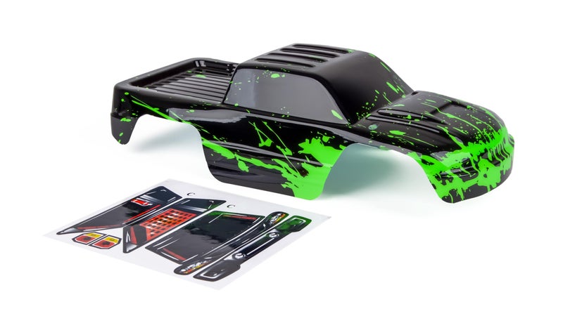 SummitLink Custom Body Compatible for 110 Scale RC Car or Truck Truck not Included Muddy Green Over Black - Image 3