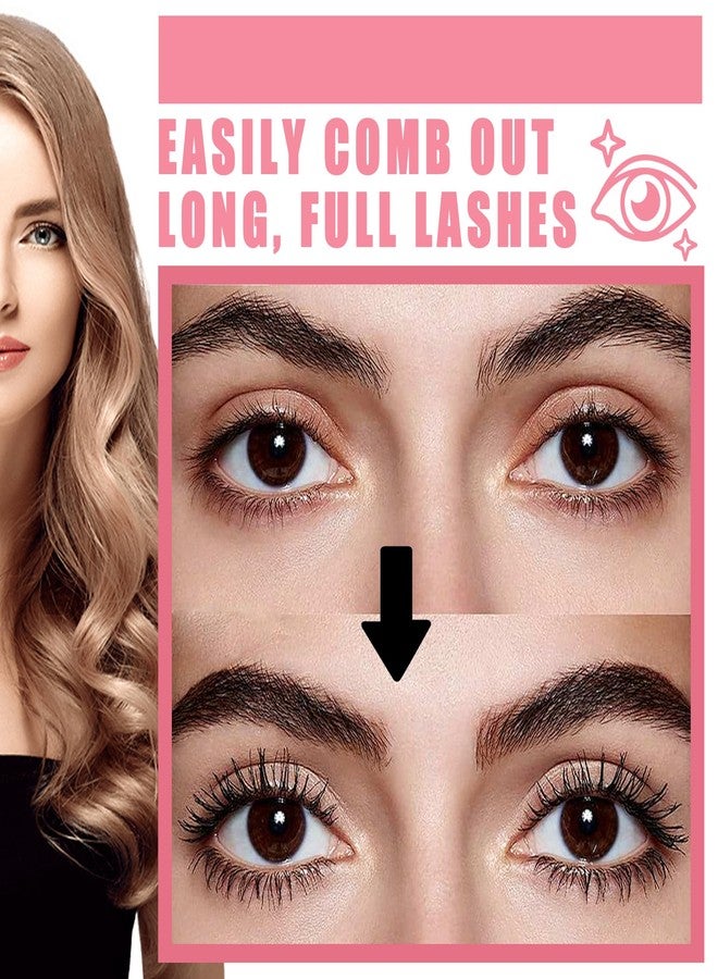 LZYLLS Black Telescopic Mascara Set,3PCS Black Mascara Volume and Length for Eye Makeup,Waterproofing No Clumping,No Smudging Curly Lash Cream with Eyelash Curler(D) - Image 5