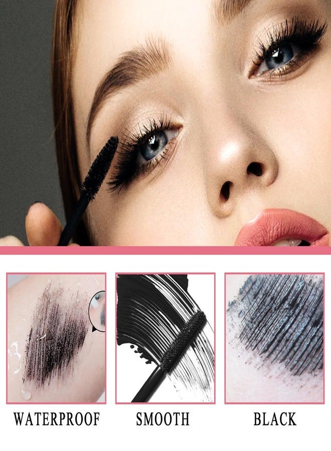 LZYLLS Black Telescopic Mascara Set,3PCS Black Mascara Volume and Length for Eye Makeup,Waterproofing No Clumping,No Smudging Curly Lash Cream with Eyelash Curler(D) - Image 4