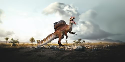 RECUR 18 Spinosarus Prehistoric Dinosaur Models Realistic Dino Figurine Dino Play Toy for Display with Movable Jaw Deluxe - Image 5