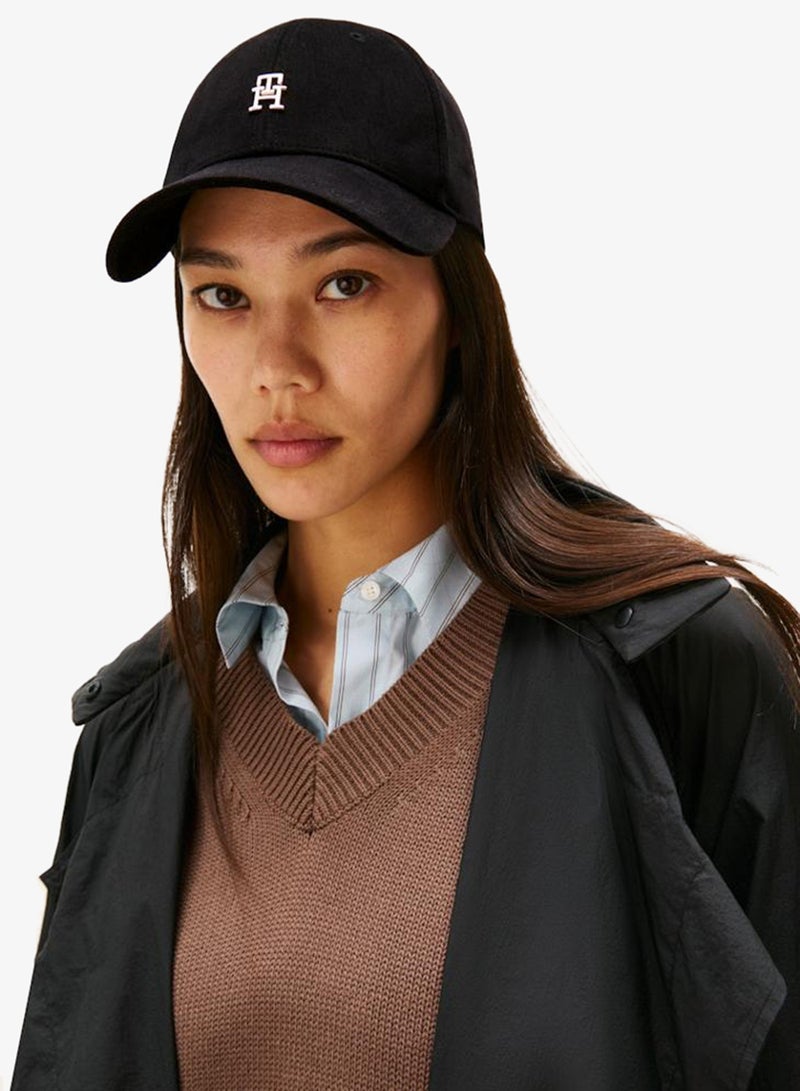 TOMMY HILFIGER Chic TH Monogram Twill Baseball Cap - Image 2
