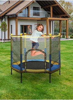JSAITOYS Outdoor Mini Gymnastics Trampoline With Safety Enclosure  - Image 1