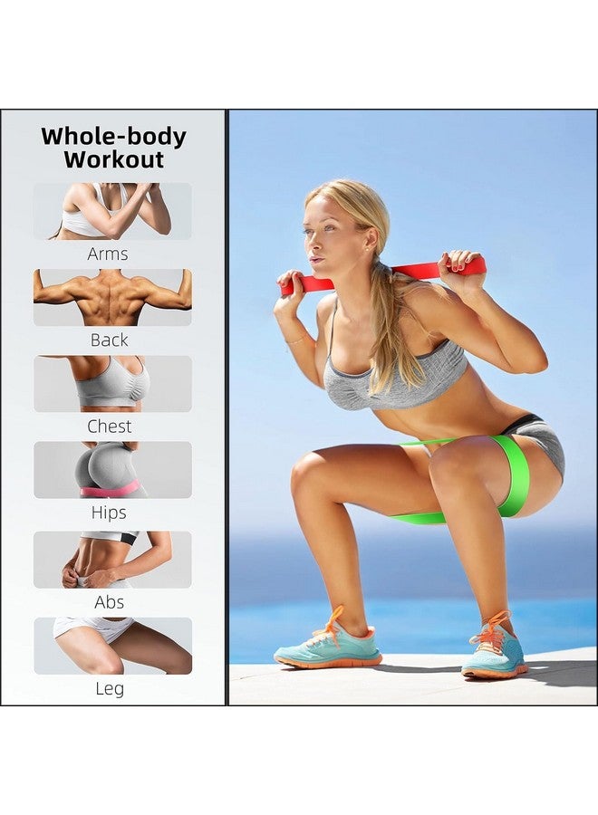 D-fix® Resistance Bands Set for Men and Women, Pack of 5 Different Levels Elastic Band for Home Gym Long Exercise Workout - Great Fitness Equipment for Training, Yoga -Multicolor - Image 5