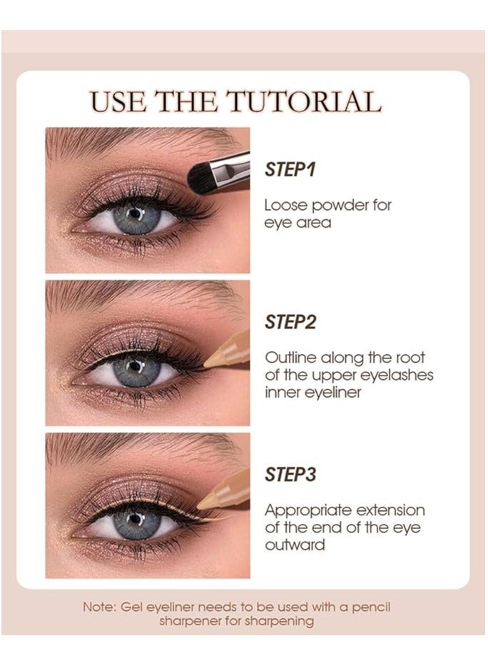 IMAGIC LADY MODEL IMAGIC Nude Beige Kohl Kajal Waterproof 1.3g | Long-Lasting, Smudge-Proof Eyeliner for Bold & Precise Eye Makeup - Image 5