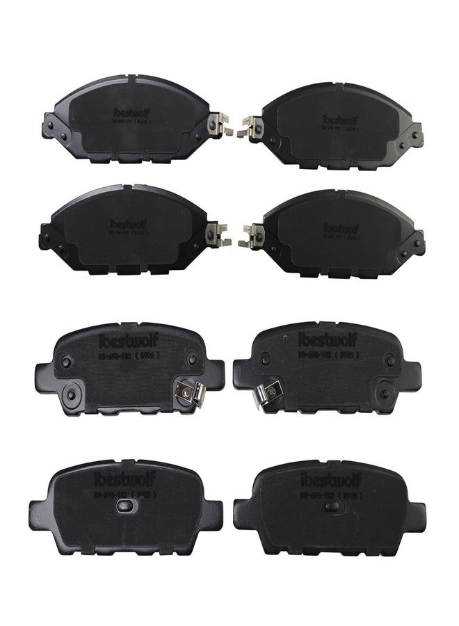 IBESTWOLF Front and Rear Ceramic Brake Pads for 2013 Infiniti JX35 2014-2019 QX60 for 2015-2020 Nissan Murano 2013-2019 Pathfinder, Disc Brake Pad Replacement P-905 P-1649 - Image 1