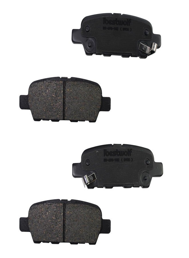 IBESTWOLF Front and Rear Ceramic Brake Pads for 2013 Infiniti JX35 2014-2019 QX60 for 2015-2020 Nissan Murano 2013-2019 Pathfinder, Disc Brake Pad Replacement P-905 P-1649 - Image 5