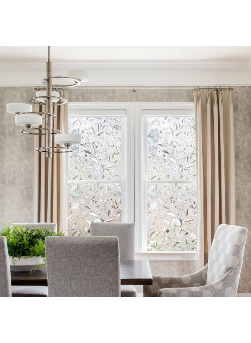 Y&D Window Film Decorative Privacy No Glue Glass Sticker For Door Home House Ofiice Heat Control Anti UV 45 x 200 cm  - Image 4