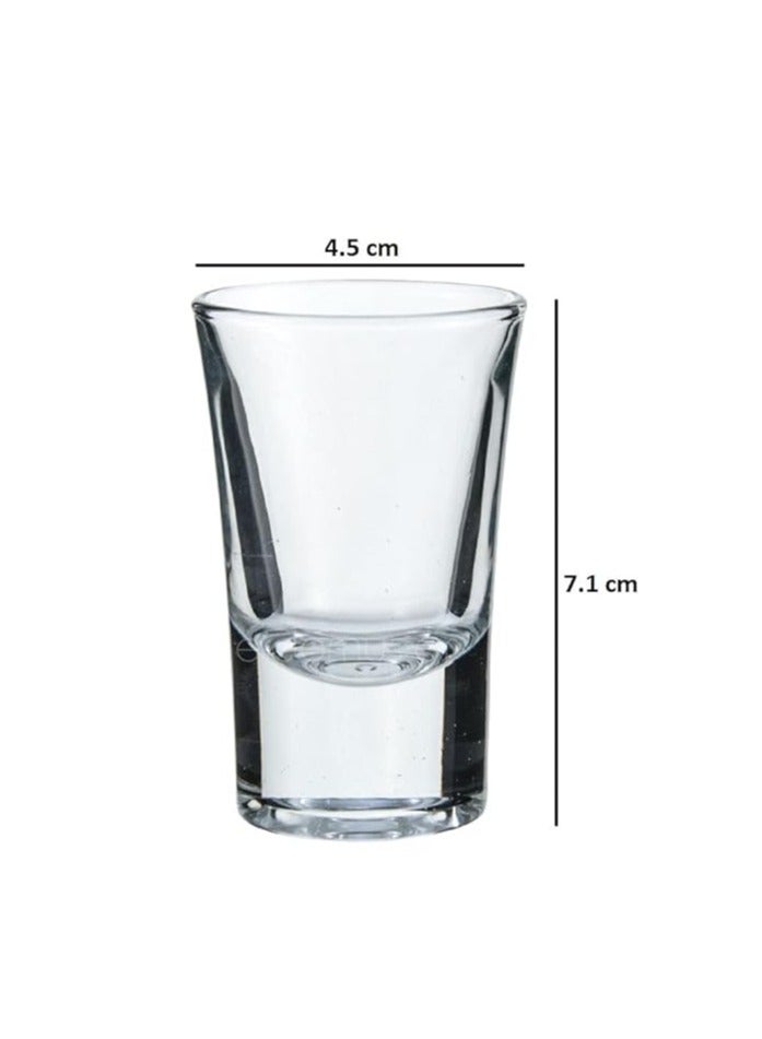 Home zone Round Glass Set with Heavy Base – 35ml  - Image 2