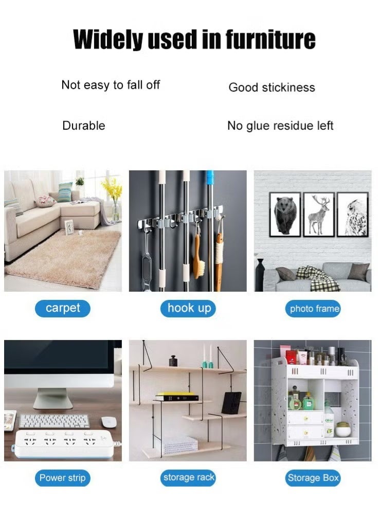 3M Double-Sided Nano Tape - Washable & Reusable, Super Strong Adhesive, Transparent, Waterproof, No Residue Mounting Tape for Home Office Installation - Image 2