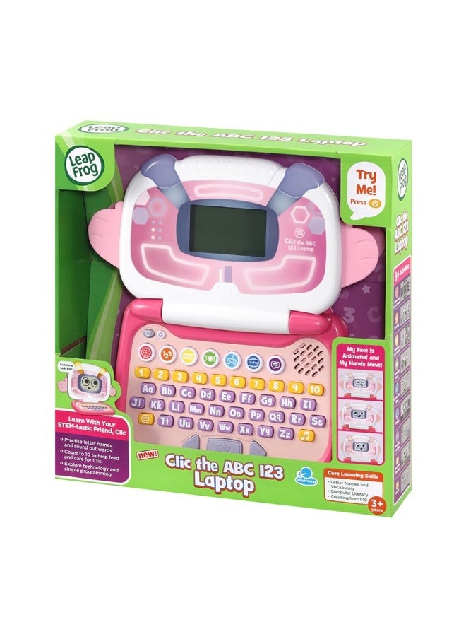 LeapFrog - Clic The Abc 123 Laptop (Pink) - Image 1