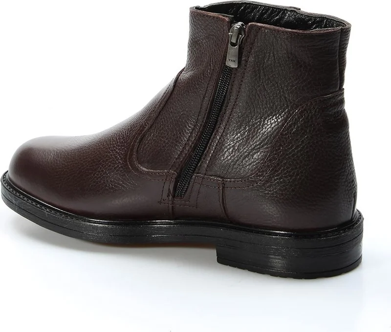 Fast Step Genuine Leather Inside Fur Men's Classic Daily Non-Slip Sole Boots 408KMA123