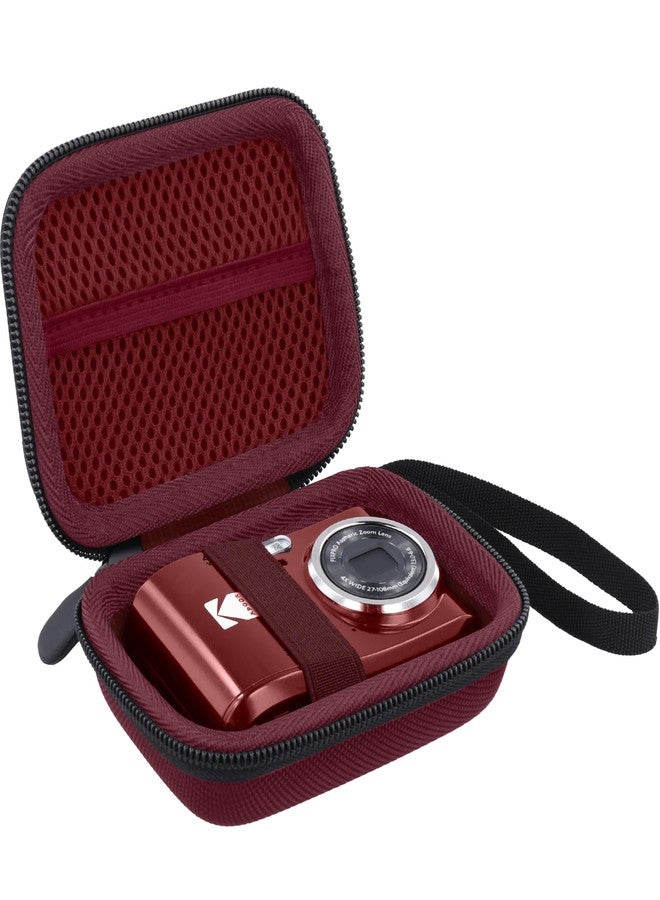 Baval for KODAK PIXPRO Friendly Zoom FZ55/FZ45/FZ43 16MP Digital Camera Hard Carrying Storage Case, Red Case, Kid Camera Case - Image 2