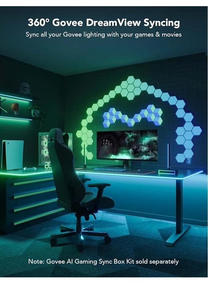 أضواء الألعاب RGB, أضواء حبل النيون 7.5ft الإضاءة الناعمة لمكاتب الألعاب, أضواء الشريط LED مزامنة مع جهاز الكمبيوتر الشخصي, دعم القطع, مزامنة الموسيقى - Image 3