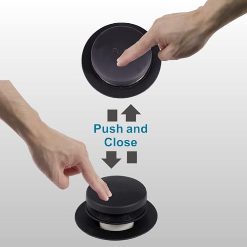 WELSAN Black Bathtub Drain Tip-Toe Single Hole,Welsan Tub Drain Trim Set Conversion Kit Assembly, Coarse Thread Replacement Trim Kit with 1-Hole Overflow Faceplate Includes an Adapter, Matte Black - Image 3