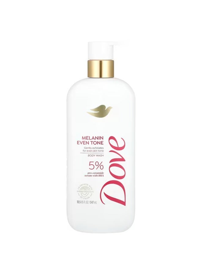 Dove, Melanin Even Tone Body Wash, 18.5 fl oz (547 ml)