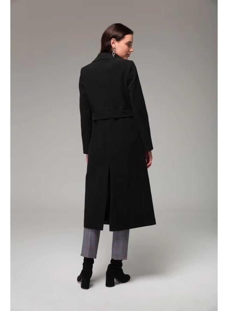 Barbora Full Length Cashmere Cashmere Coat - Image 4