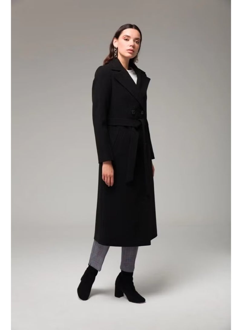 Barbora Full Length Cashmere Cashmere Coat - Image 2