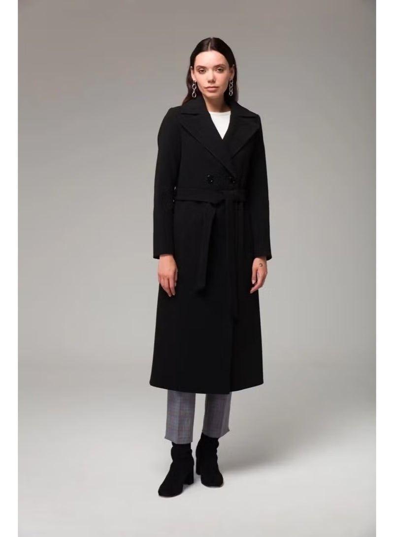 Barbora Full Length Cashmere Cashmere Coat - Image 1