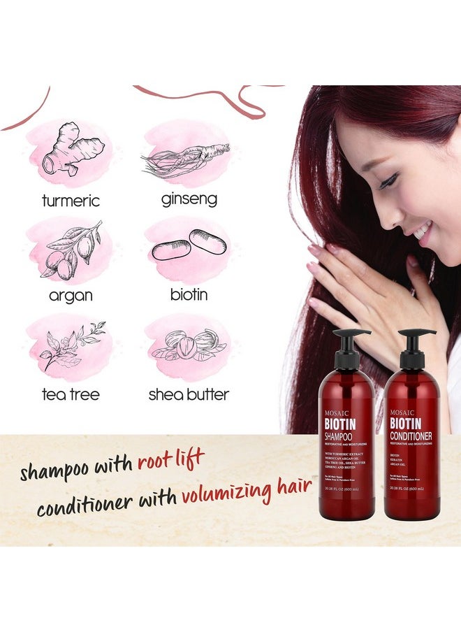 Anatolia Daphne - Biotin Shampoo And Conditioner Set For Thinning Hair And Regrowth Ultimate Hair Care For Men & Women Anti Hair Loss Treatment Best Hair Thickening Shampoo Volumizing Shampoo For Hair Growth - Image 1
