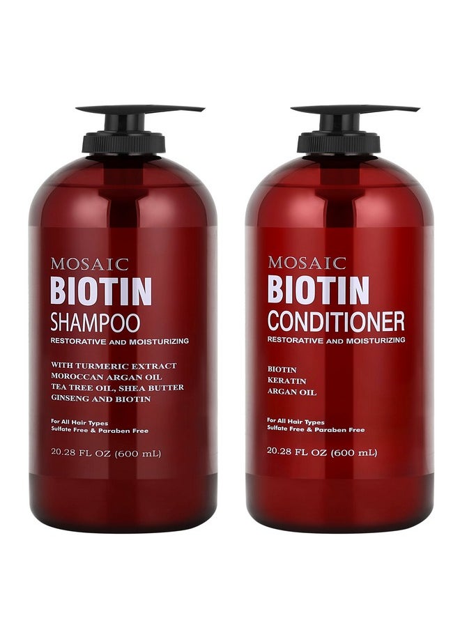 Anatolia Daphne - Biotin Shampoo And Conditioner Set For Thinning Hair And Regrowth Ultimate Hair Care For Men & Women Anti Hair Loss Treatment Best Hair Thickening Shampoo Volumizing Shampoo For Hair Growth - Image 1