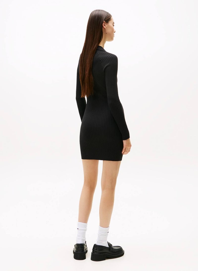 TOMMY JEANS Tommy Badge Slim Mini Jumper Dress - Image 5