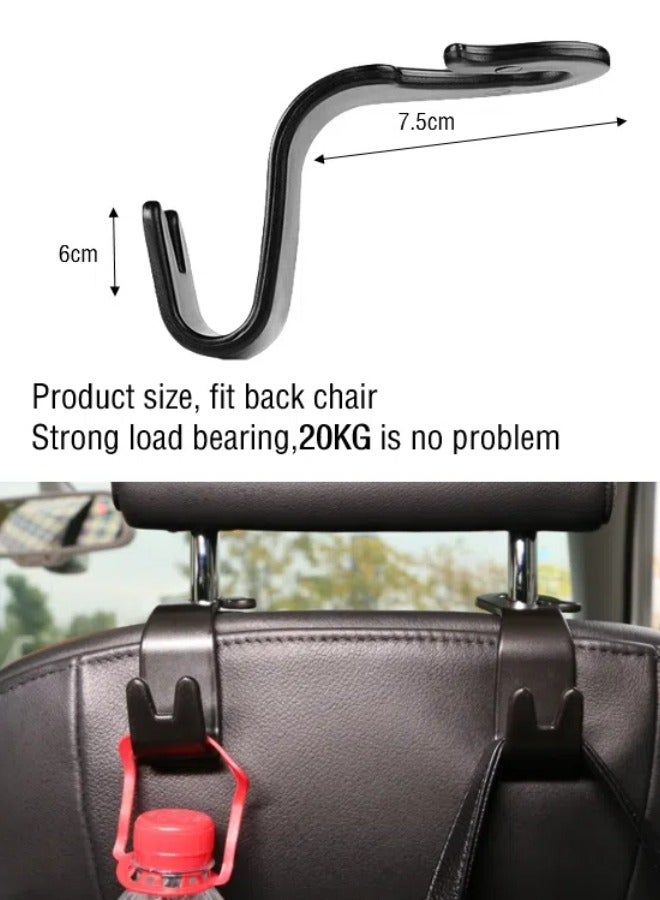 4-piece set of car rear seat hooks.Car seat back hidden multifunctional storage hook - Image 2