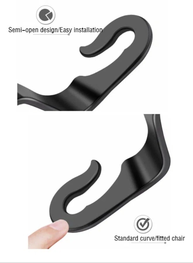4-piece set of car rear seat hooks.Car seat back hidden multifunctional storage hook - Image 4