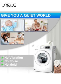 Unique 8 PCS Washing Machine Feet Anti Vibrant Pads Non Slip Vibration Dampers Shock Absorbing Feet Pad Rubber Block Anti Walk Washer Pads for Any Washer Dryer Machine  - Image 4