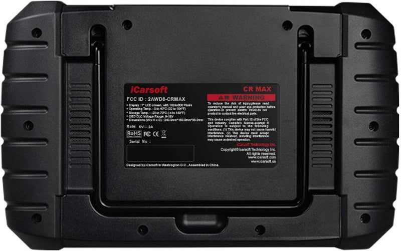 iCarsoft CR Max Multi-Brand Vehicle Diagnostic Tool with Touch Screen and Bluetooth - Image 5