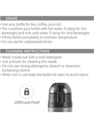 Milton 500ml Stainless Steel Water Bottle – Vacuum Insulated Flask Keeps Drinks Hot or Cold for 24 Hours, Leakproof Metal Flask for Travel, Office, Gym & Home – Crown 600, Red - view 5