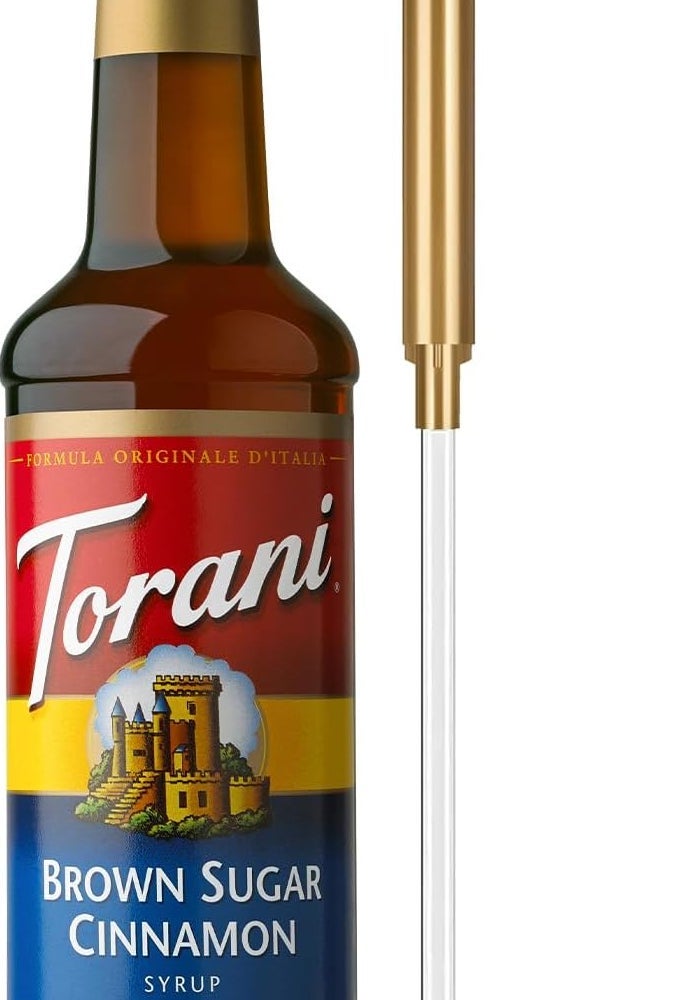 Torani Brown Sugar Cinnamon Coffee Syrup with Pump, 25.4 Fl Oz - Image 1