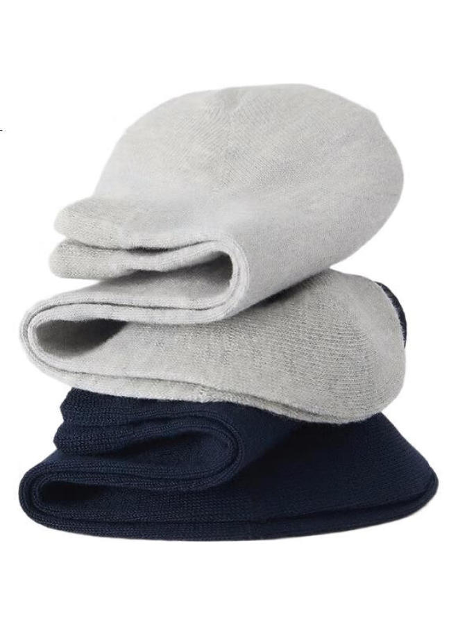 PLAYBOY Men'S Socks, Boat Socks [Pure Cotton Antibacterial], Short Socks, Invisible Socks, Breathable, Sweat-Absorbing, Men'S Socks, 6 Pairs, 6 White - Image 1