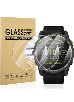 Screen Protectors for Garmin Enduro 3 Tempered Glass 9H Hardness Screen Protector Bubble-Free Anti-Scratch (3 Pack)