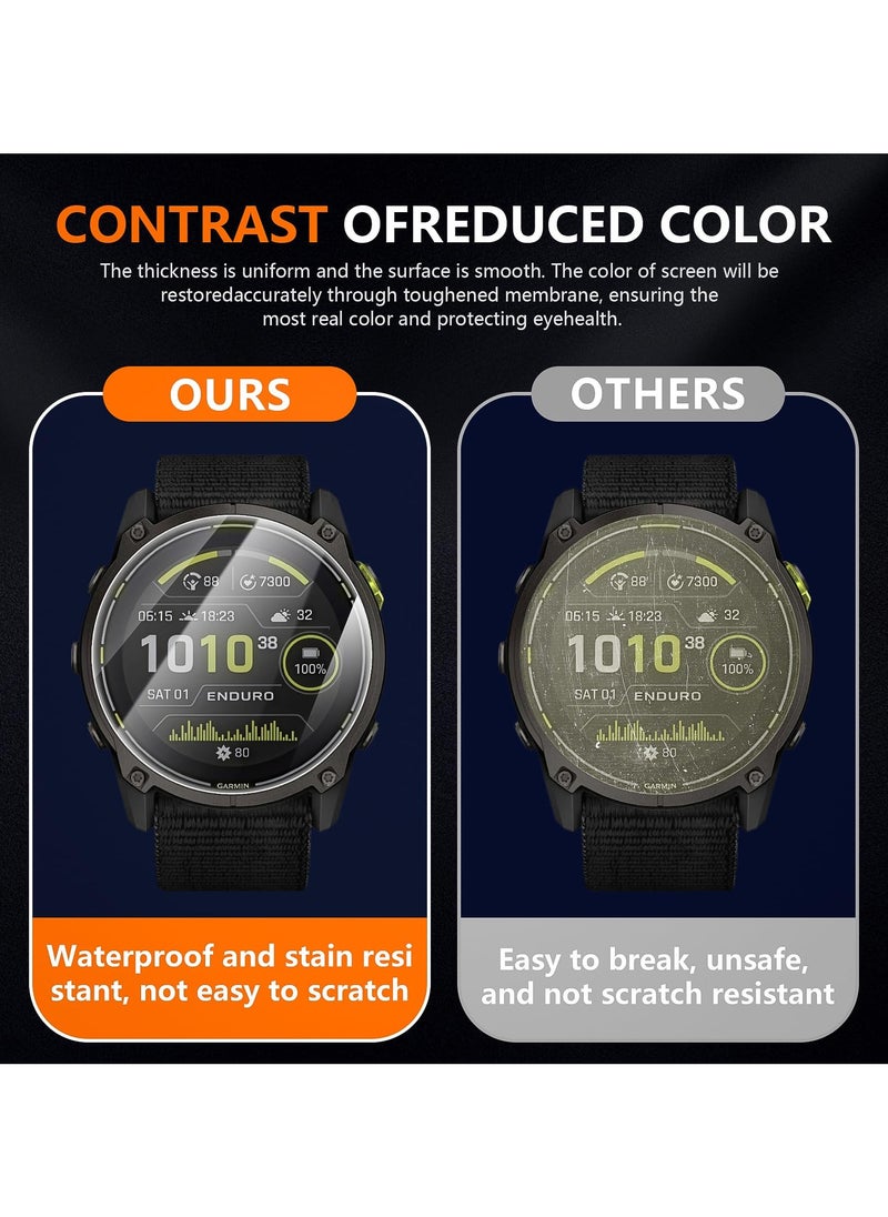 Generic - Screen Protectors for Garmin Enduro 3 Tempered Glass 9H Hardness Screen Protector Bubble-Free Anti-Scratch (3 Pack) - Image 1