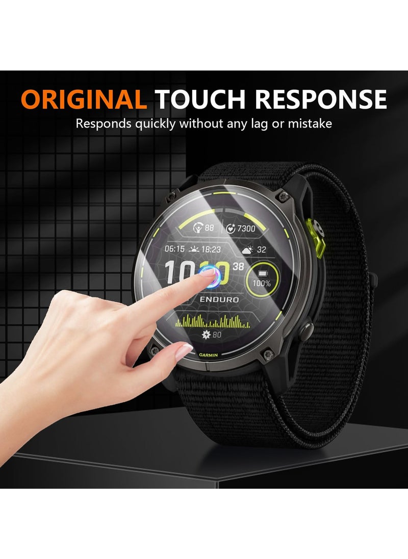 Generic - Screen Protectors for Garmin Enduro 3 Tempered Glass 9H Hardness Screen Protector Bubble-Free Anti-Scratch (3 Pack) - Image 1