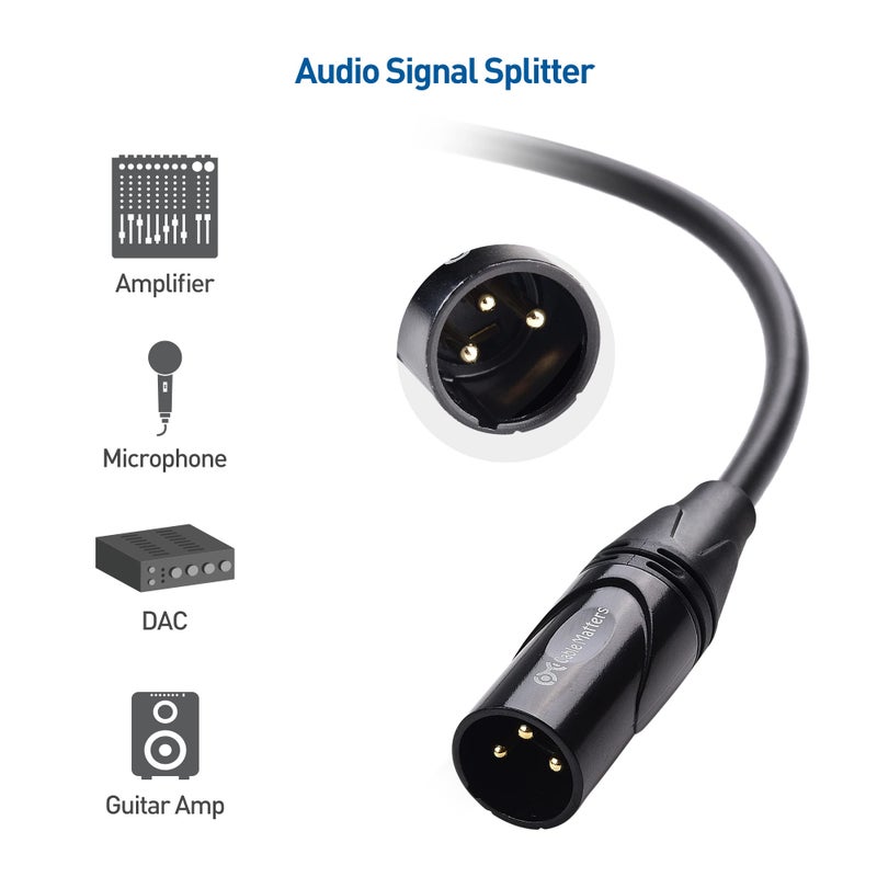 Cable Matters 2-Pack Premium XLR to XLR Cables - 6ft, Male to Female Microphone Cable, Oxygen-Free Copper (OFC) Mic Cord, Black - Image 4