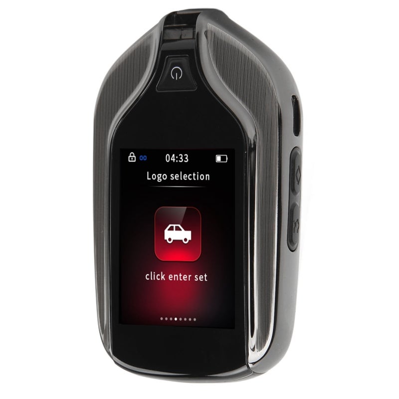 مفتاح سيارة ذي ريموت الذكي: عرض نموذج سيارة ثلاثي الأبعاد، هيكل من سبائك الألومنيوم الفاخرة، قفل وإلغاء القفل تلقائي بدون مفتاح - شاشة لمس LCD وأزرار مادية، فترة انتظار 15 يومًا، منع فقدان السيارات التي تحتوي على زر واحد للبدء - Image 5
