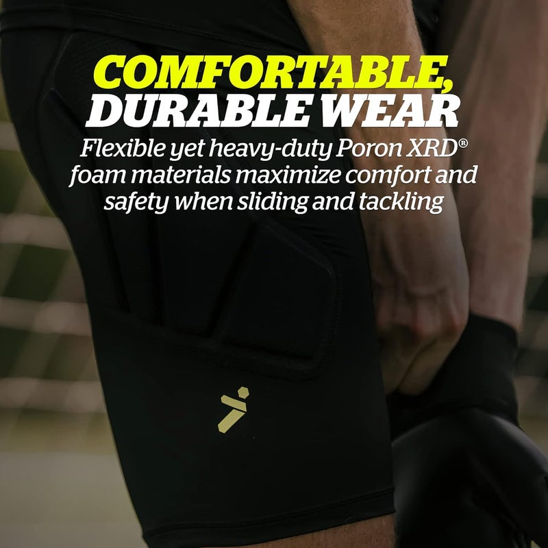 Storelli سلايدر حارس مرمى للجنسين BodyShield 2.0، حماية عالية التأثير، مقاوم للعرق، مقاوم للأشعة فوق البنفسجية، شورتات رياضية تحتية - Image 3
