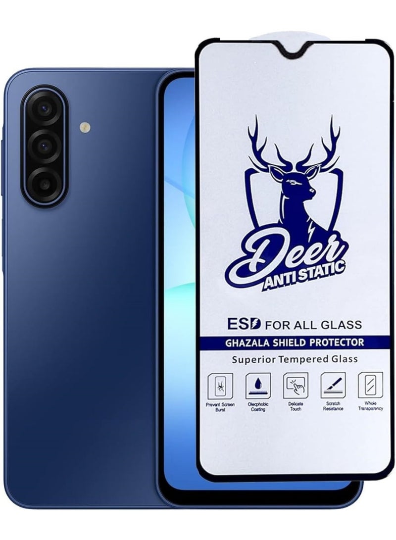Deer Samsung Galaxy A17 Deer ESD Anti Static 9H Premium Tempered Glass Screen Protector With Black Frame