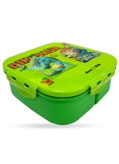 Nova kids Bento Lunch Box, Square 1000Ml - Dino Green  - Image 4