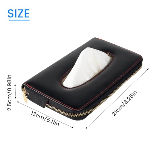 Maharsh Auto Accessories Car Sun Visor Tissue Box Car Back Seat Headrest Hanging Multi-use Tissue Box Durable Premium Elegant Design Paper Napkin Holder Tissue Holder-1pcs - Image 4