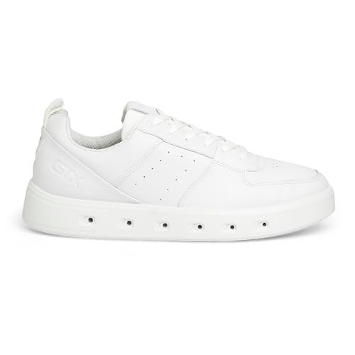 ECCO Men's Street 720 Vented Gore-TEX Waterproof Retro Sneaker, White, 12-12.5 - Image 4