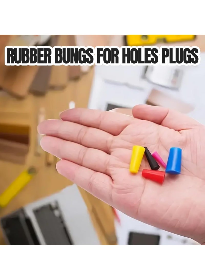 GNAFOTU 110PCS Silicone Rubber Tapered Plug Assortment Kit, 8 Size Rubber Plug Assortment Kit, High-Temperature Resistant Rubber Stoppers, Rubber Bungs for Holes Powder Coatings Anodizing Painting - Image 3