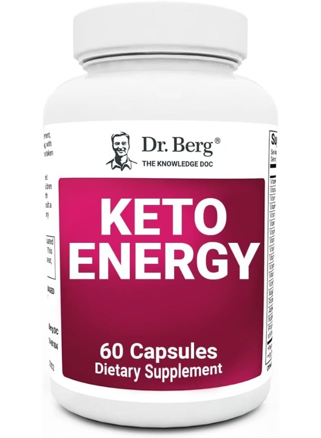 Dr. Berg Nutritionals Dr. Berg's Keto Energy - Enhanced Mitochondrial Support, Nutritional Energy Supplement with Vitamins & Minerals, Alpha Lipoic Acid, Food-Based Ingredients - Keto Diet Perfect - Image 1