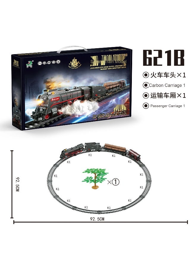 Children's Electric Train Set with Realistic High-Speed Train Station 